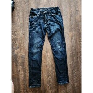 Mens 29x32 AE American Eagle Ne(x)t Flex Slim Distressed Dark Wash Jeans